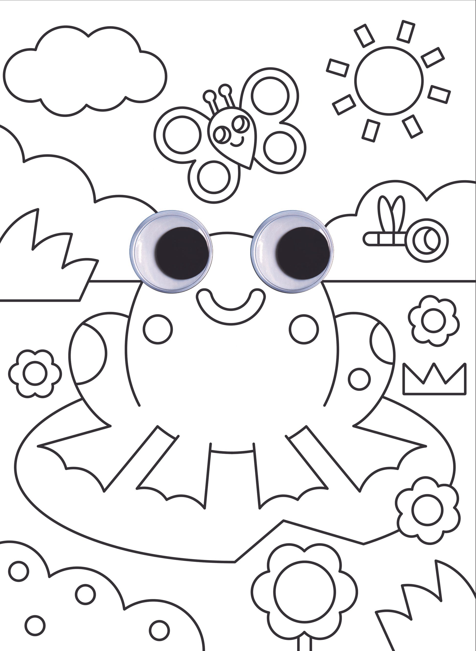 Googly Eyes Colouring Book, Mini Me