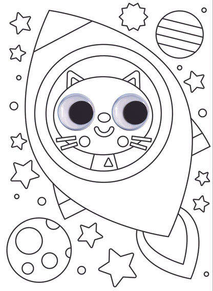 Googly Eyes Colouring Book, Mini Me