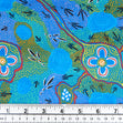 Aboriginal Print Fabric, Bush Tucker Gathering By Glenny Naden - Width 145cm