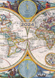 2024 Padded Diary, Antique Maps- A5 WTV