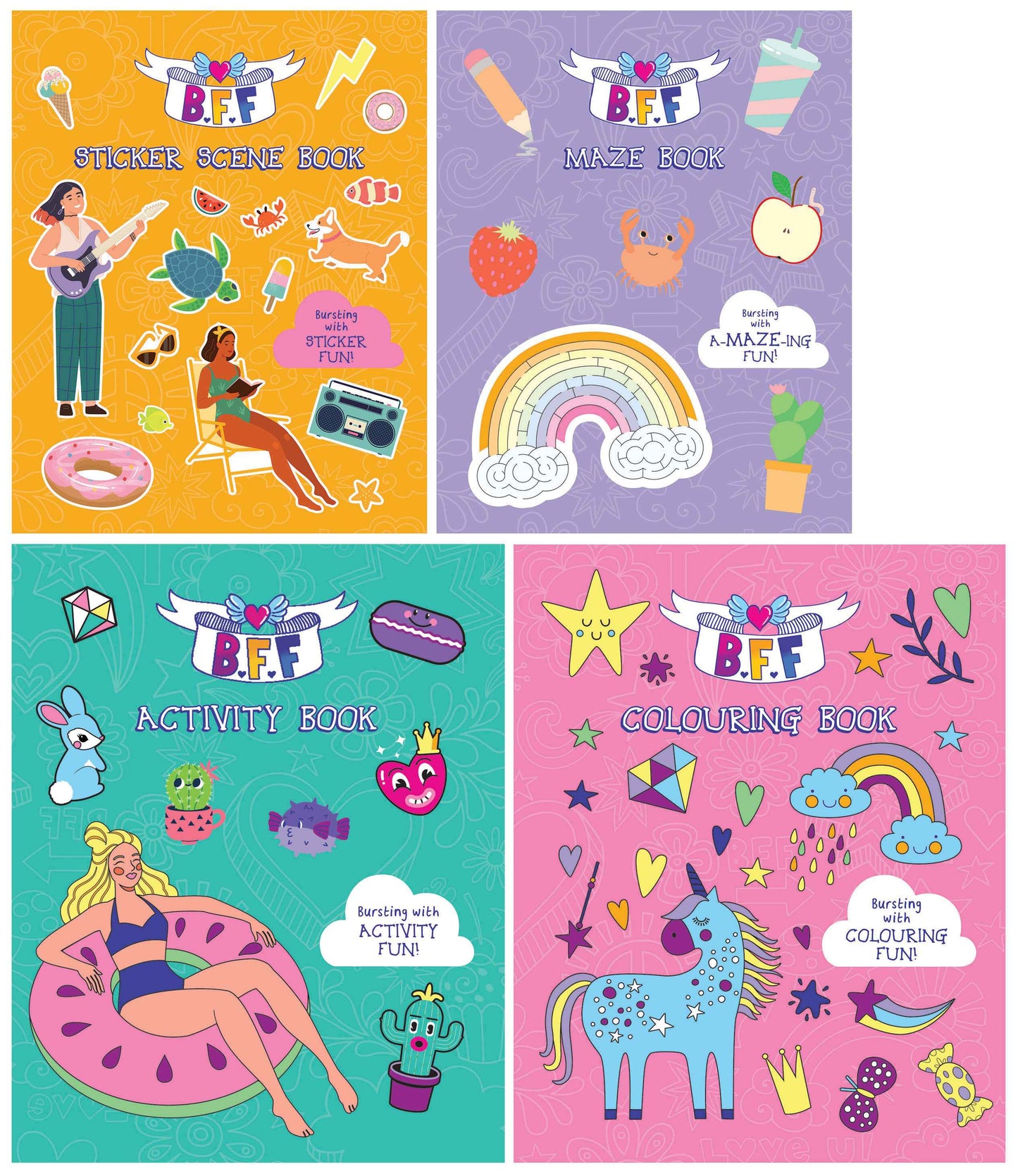 Bubble Sticker Activity Case, BFF