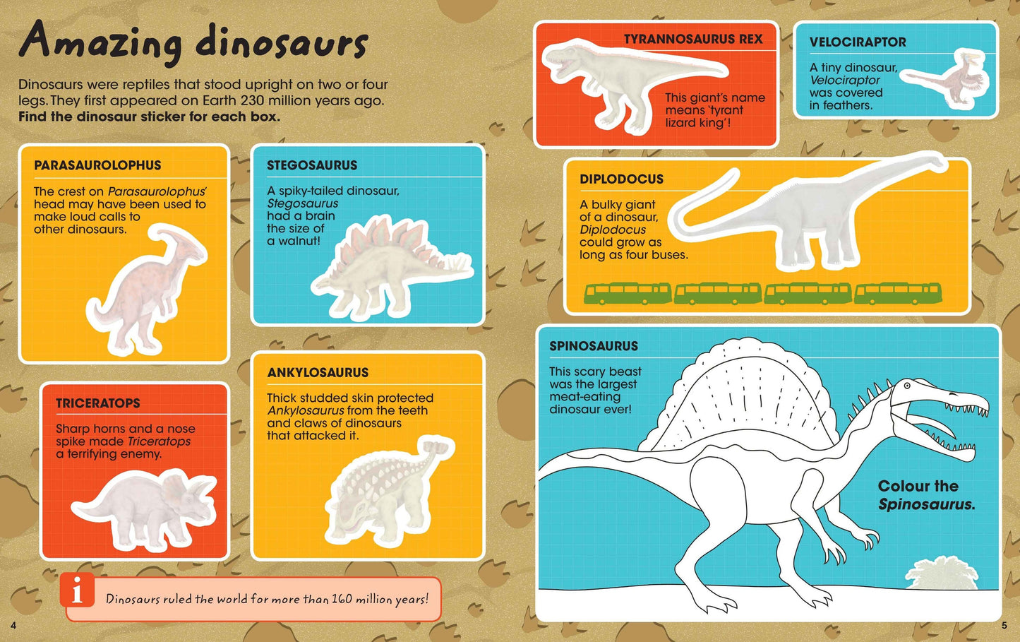 Factivity Bubble Sticker Activity Vol. 2, Dinosaurs