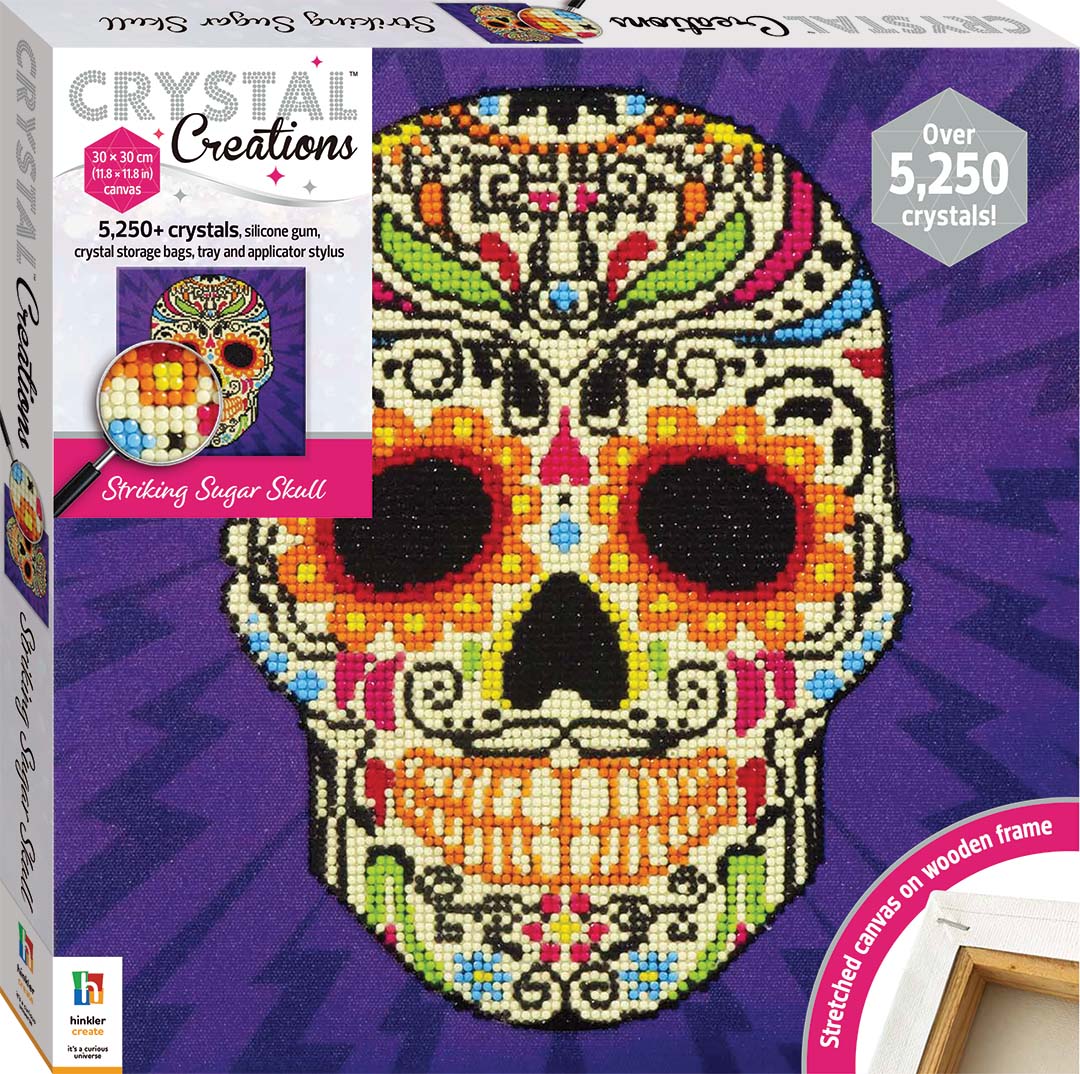 Crystal Creations Canvas, Striking Sugar Skull