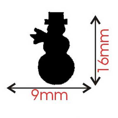 Sullivans Craft Punch, Snowman- 16mm