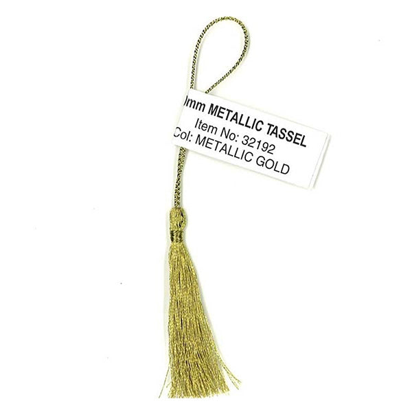 Sullivans Tassel Metallic, Gold- 50 mm