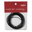 Arbee Leather Thonging, 1mm Round Black- 2m