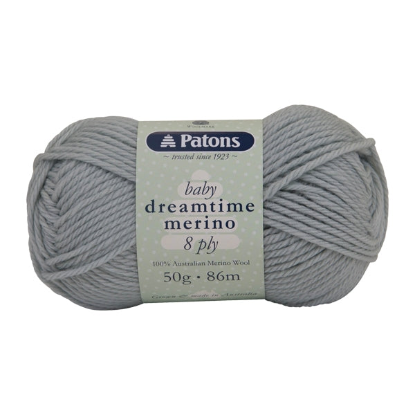 Patons Dreamtime Merino 8ply Yarn, Aloe- 50g Merino Wool Yarn