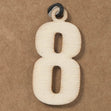 8 Small Plywood Number- 3.5cm