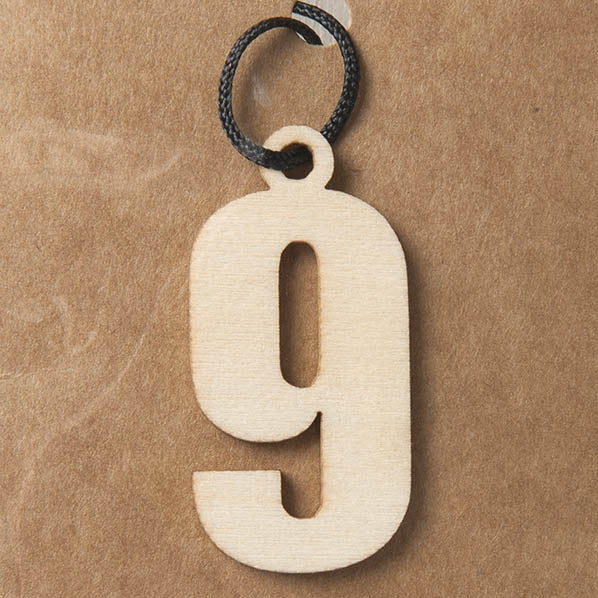 9 Small Plywood Number- 3.5cm