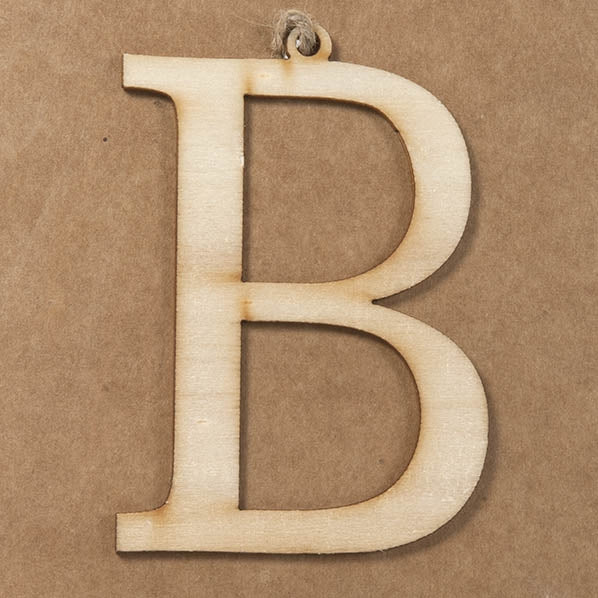 B Large Plywood Letter- 8cm