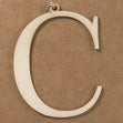 C Large Plywood Letter- 8cm