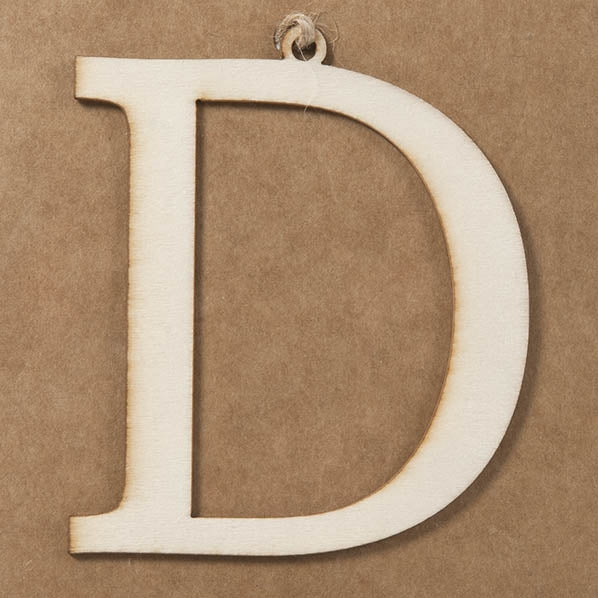 D Large Plywood Letter- 8cm