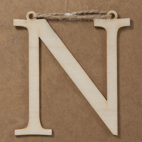 N Large Plywood Letter- 8cm