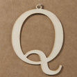 Q Large Plywood Letter- 8cm