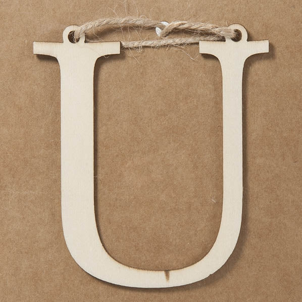 U Large Plywood Letter- 8cm