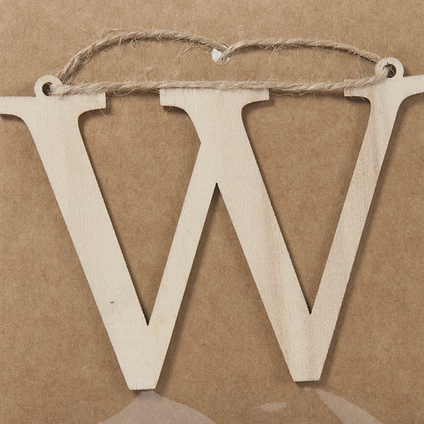 W Large Plywood Letter- 8cm