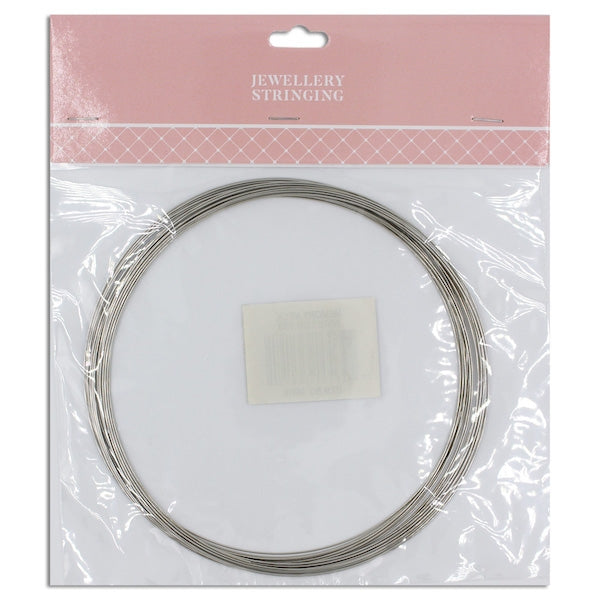 1mm Memory Wire Bracelet, Silver- 15g- Sullivans