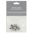 6mm Metal Cube Spacer, Silver- 12pc- Sullivans