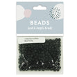 3.6mm Glass Seed Beads, Black- 25g- Sullivans