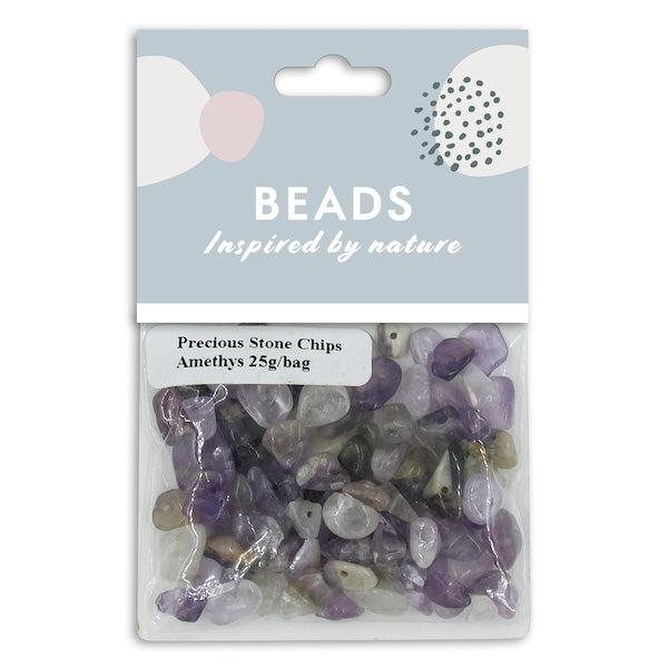 25g Precious Stone Chips, Amethyst- Sullivans