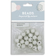 10mm Porcelain Round Beads, White- 20pc- Sullivans