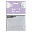 4mm Glass Bicone Beads, Crystal- 40pc- Sullivans