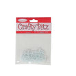 Crafty Bitz Pearls, Blue Heart Size 10mm- 30pk
