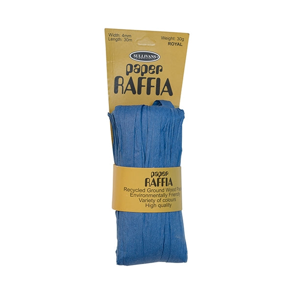 Paper Raffia, Royal- 4mm x 30m