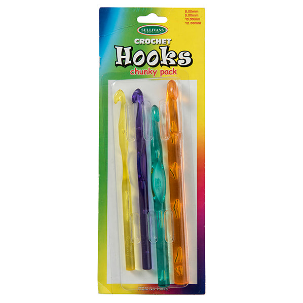 Crochet Hooks Chunky Pack of 4