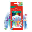 Faber-Castell Tri Colour Pencil with Sharpener, Assorted- 12pk