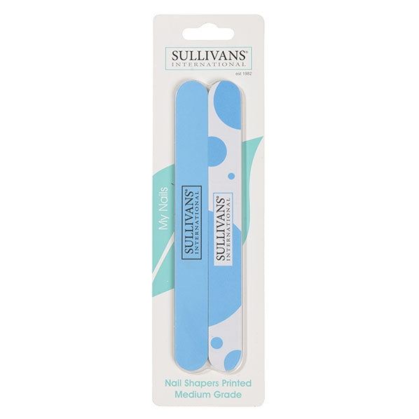 Printed Nail Shapers, Medium 180mm - 2pk - Sullivans