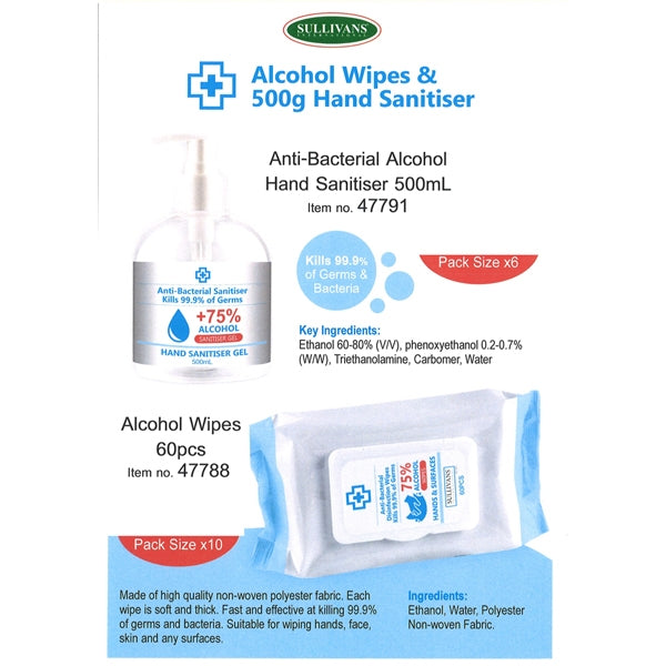 Sullivans Alcohol Hand Sanitizer Gel