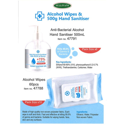 Sullivans Alcohol Hand Sanitizer Gel