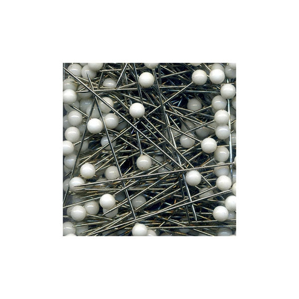 Sullivans Quilters Universal Pins, Silver / White- Size 24 / 40 mm