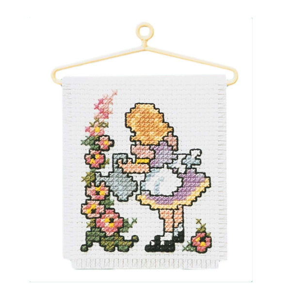 Sullivans Cross Stitch, Girl Watering