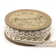 Bowtique Cotton Lace Ribbon, Cream Pointed Edge- 10mm x 5m