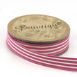 Bowtique Cotton Ribbon, Pink Stripes- 15mm x 5m