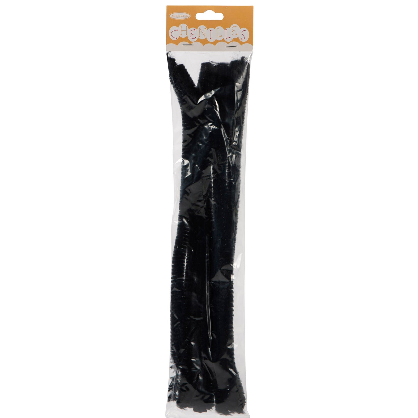 Sullivans Chenilles 8pk, Black- 12mm