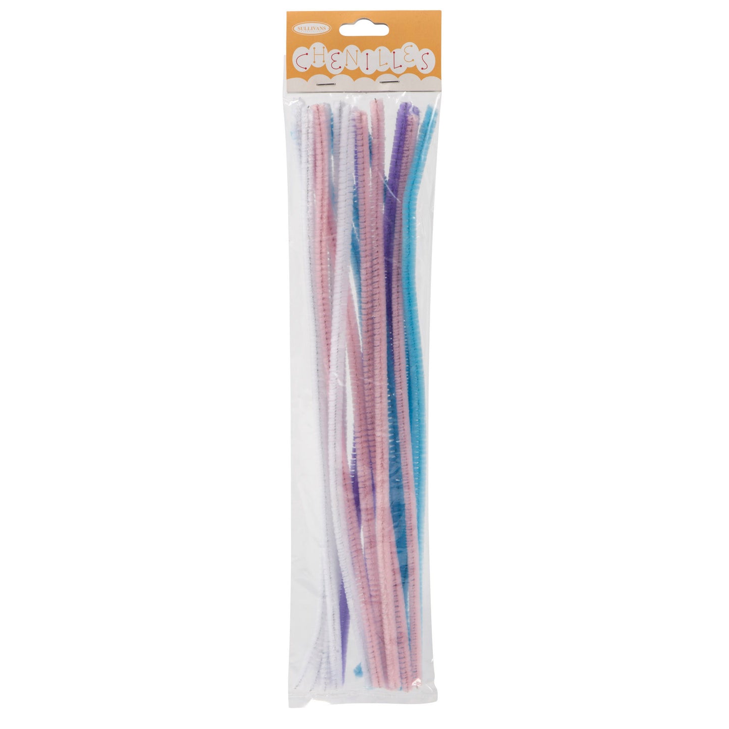 Sullivans Chenilles 18pk, Pastel Mix- 6mm