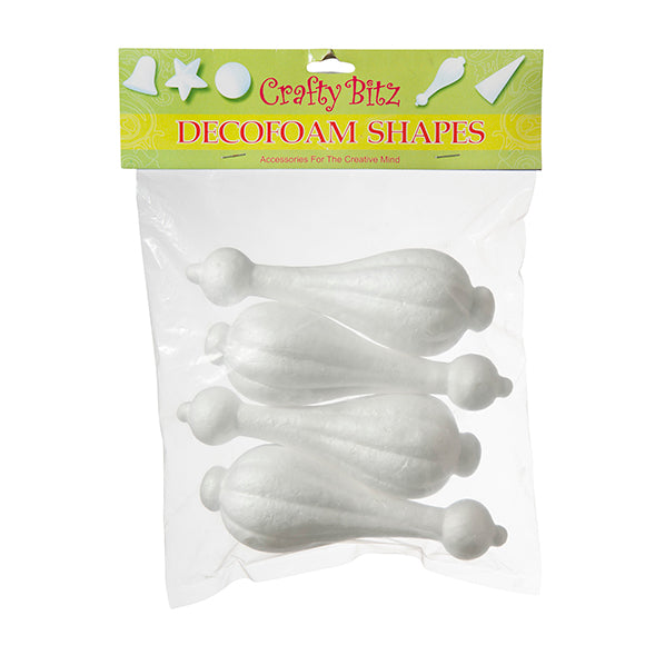 Decofoam Polystyrene Ornament 4pk- 185mm