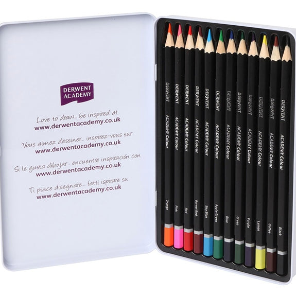  Derwent Academy Watercolour Skintones 12 Tin : Wood Colored  Pencils : Arts, Crafts & Sewing