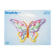 Simplicity Iron On Applique, Pastel Butterfly