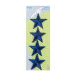 Simplicity Iron On Appliques, Stars Royal- 4pc