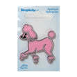 Simplicity Iron On Applique, Mini Poodle Pink