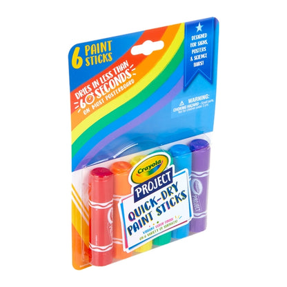 Crayola Project Quick Dry Paint Sticks- 6pk