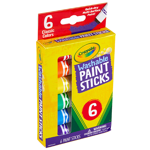 Crayola Washable Paint Sticks- 6pk