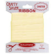 Crafty Saver Satin Ribbon, Lemon- 10mm x 5m