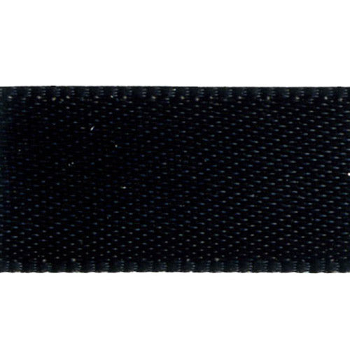 Double Sided Satin Ribbon, Black- 15mm x 4m