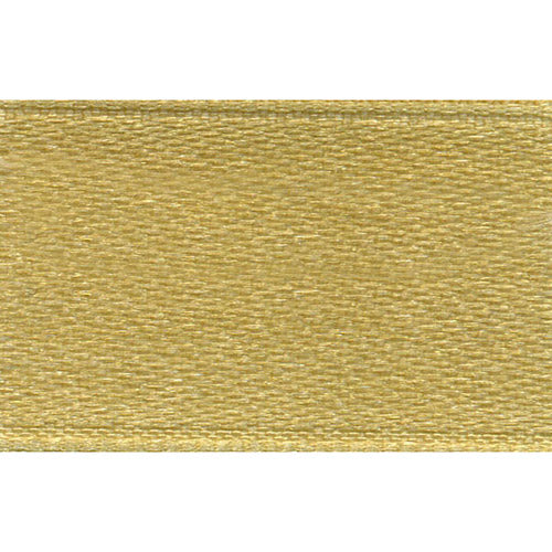 Double Sided Satin Ribbon, Aussie Gold- 22mm x 3m