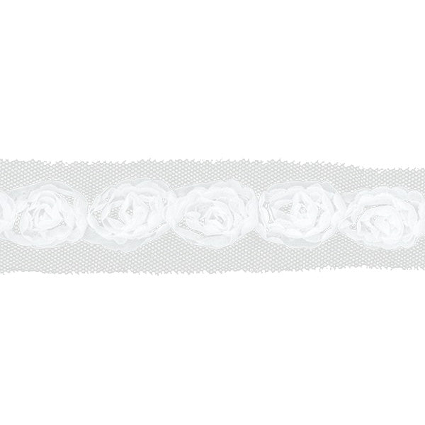 Sullivans Trim Rose, White- 25 mm